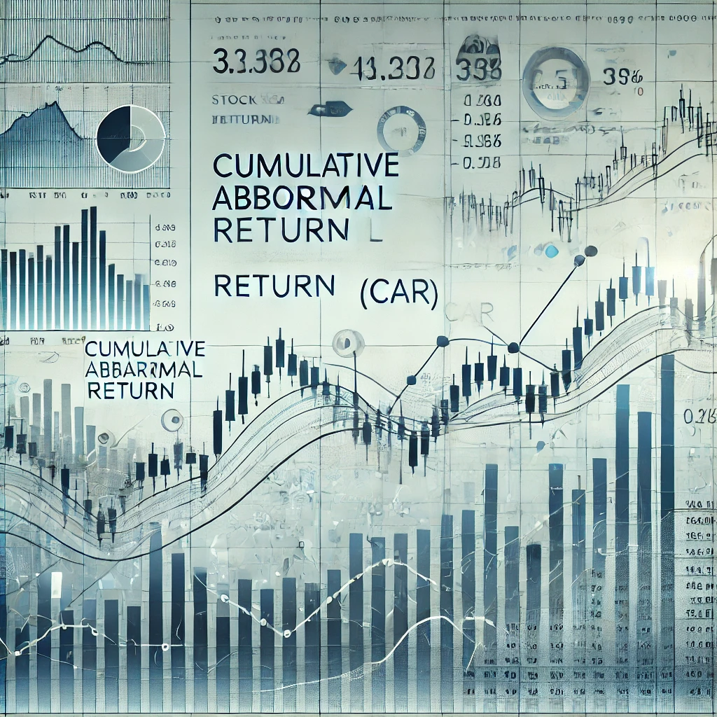 Cumulative abnormal returns chart illustration